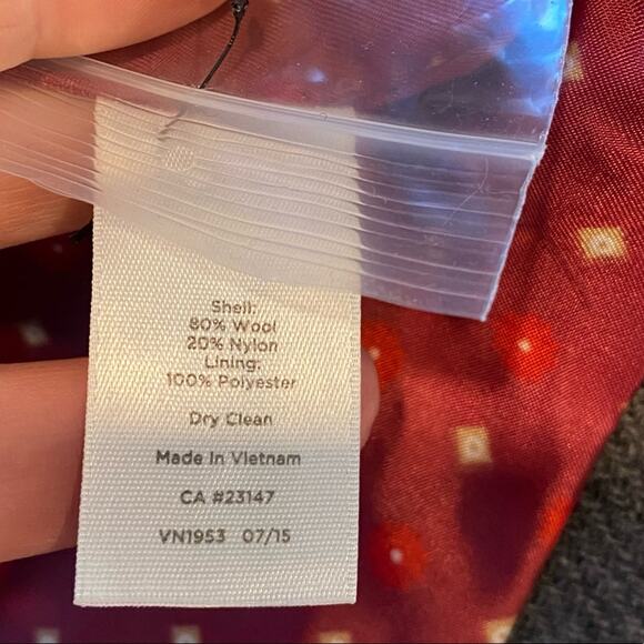 Talbots Wool Blend Pea Coat Gray Fully Lined Sz 18 - Picture 5 of 7